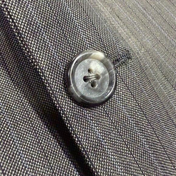 Hickey Freeman Blazer 100% Worsted Wool Grey Made in USA 42L - Picture 4 of 8